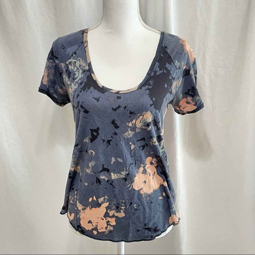 Wilfred From Aritzia Tue Dye Print Top